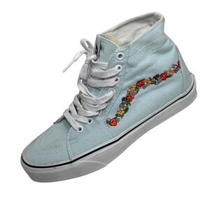 Vans Sk8-hi Tapered Skate Sneaker Floral & Bees Embroidery  Women 9.5 New